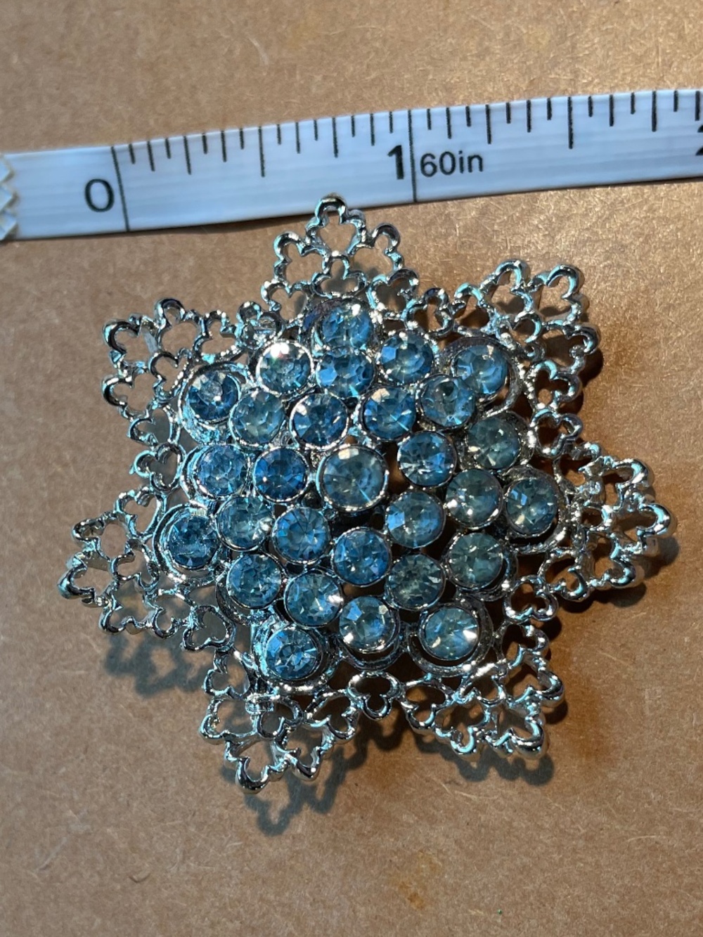 Blue Snowflake Pin